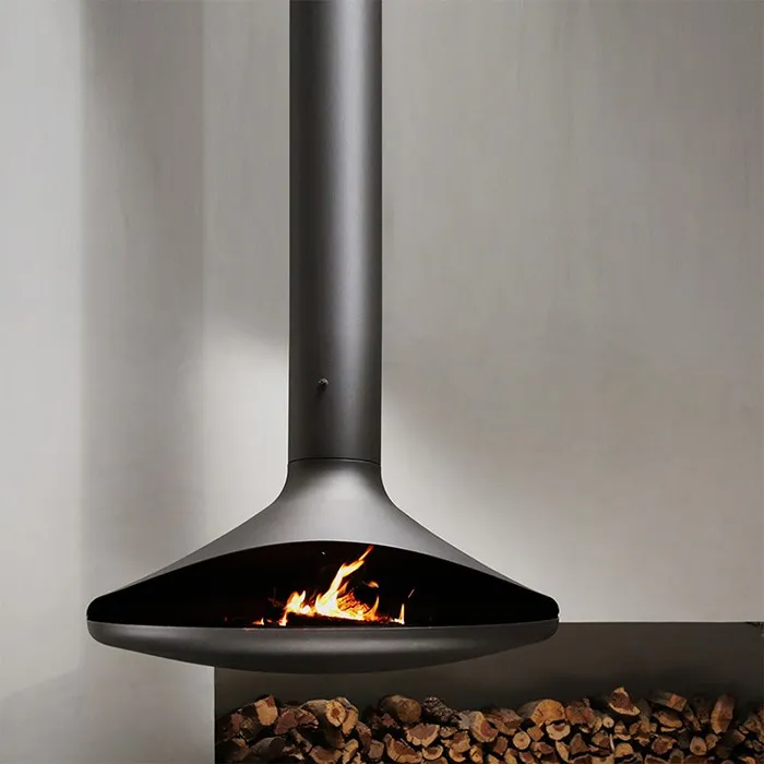 Real fire suspended fireplaces Real fire suspended fireplaces