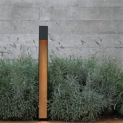 LED Corten Rostig Pollare Ljus